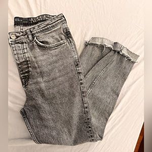 Zara distressed skinny jeans